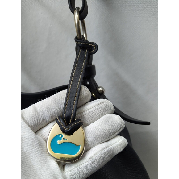 Dooney & Bourke Black Pebbled Leather Drawstring Shoulder Bag - Picture 5 of 16